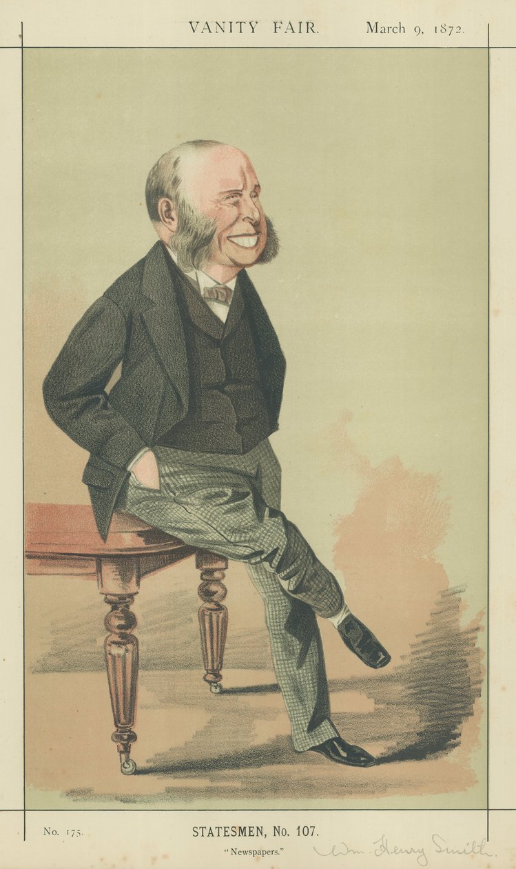 William Henry Smith (litografia a colori) da Adriano Cecioni