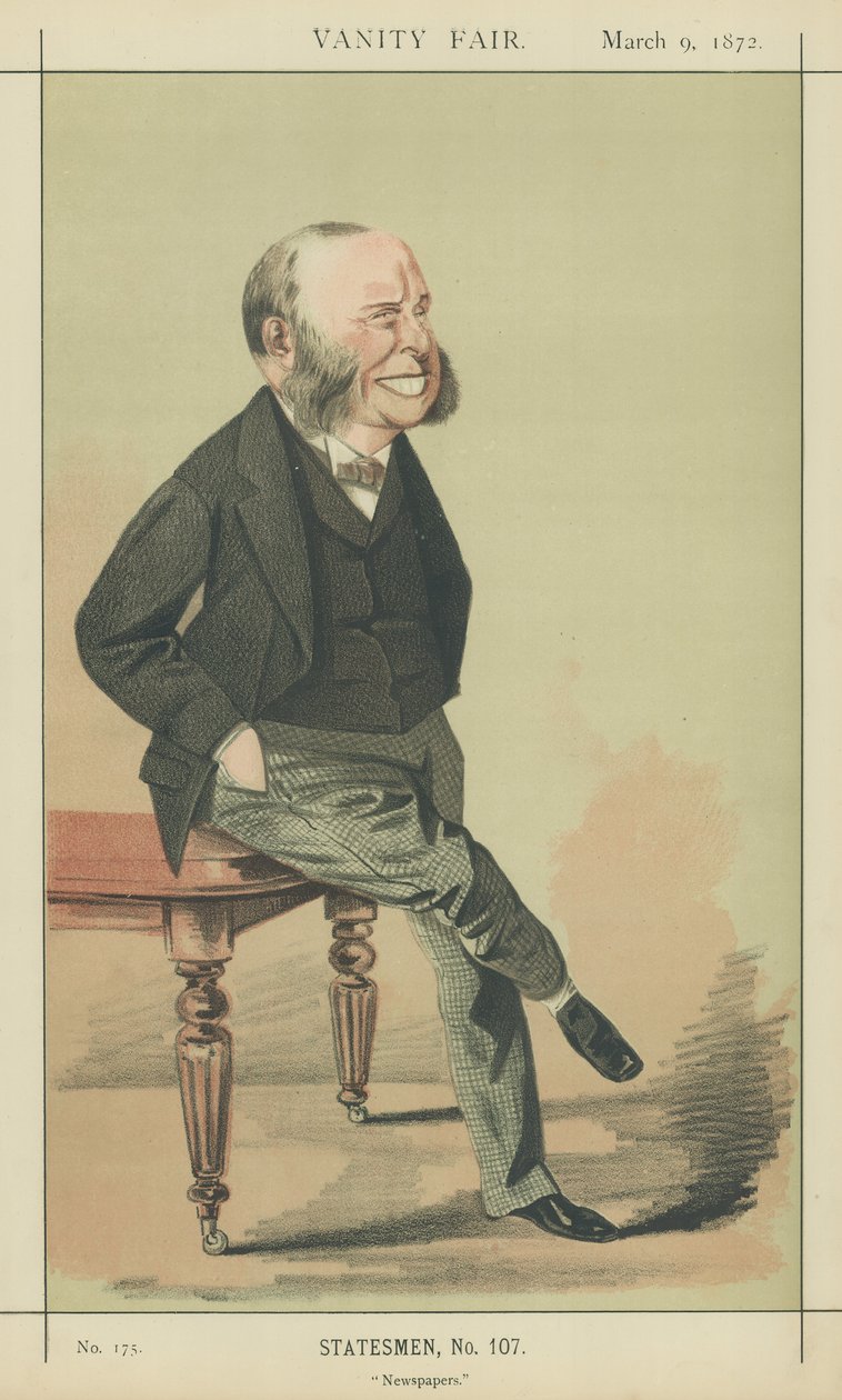 W H Smith (litografia a colori) da Adriano Cecioni
