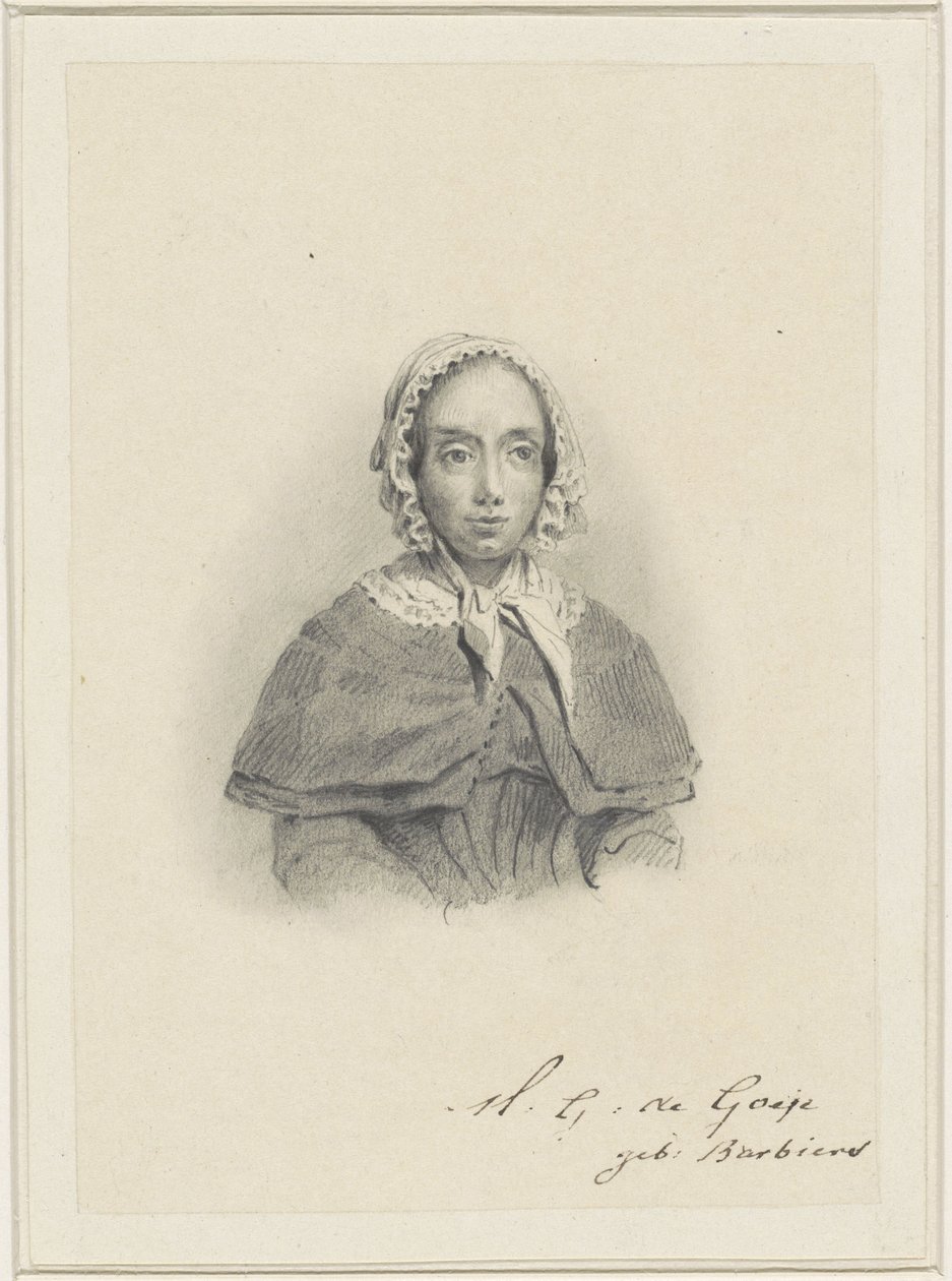Ritratto di Maria Geertruida de Goeje-Barbiers da Adrianus Johannes Ehnle