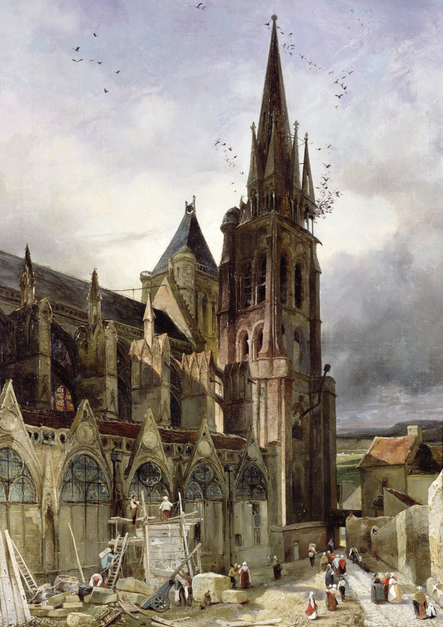 Restauro della chiesa abbaziale di Saint-Denis nel 1833 da Adrien Dauzats