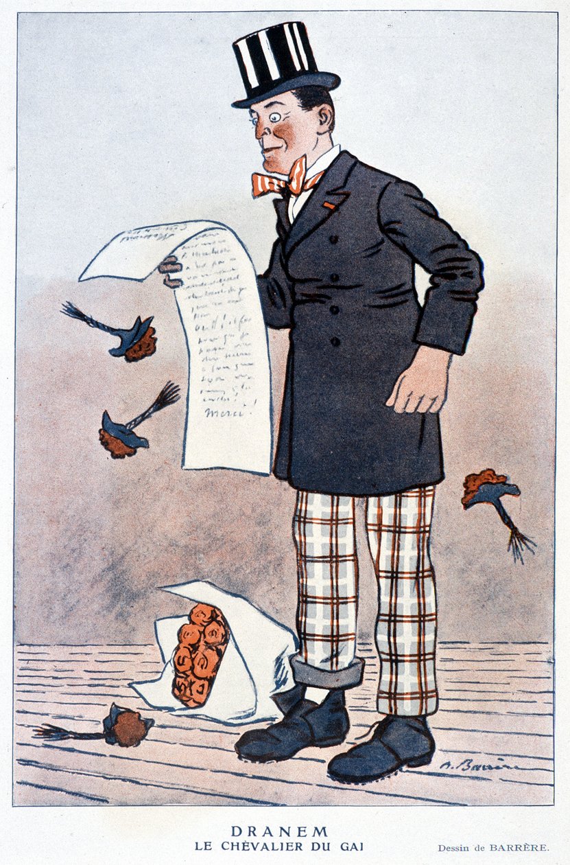Caricatura di Jules Renard (1864/1910), scrittore francese, di Barrère, A. 1923. da Adrien Barrere