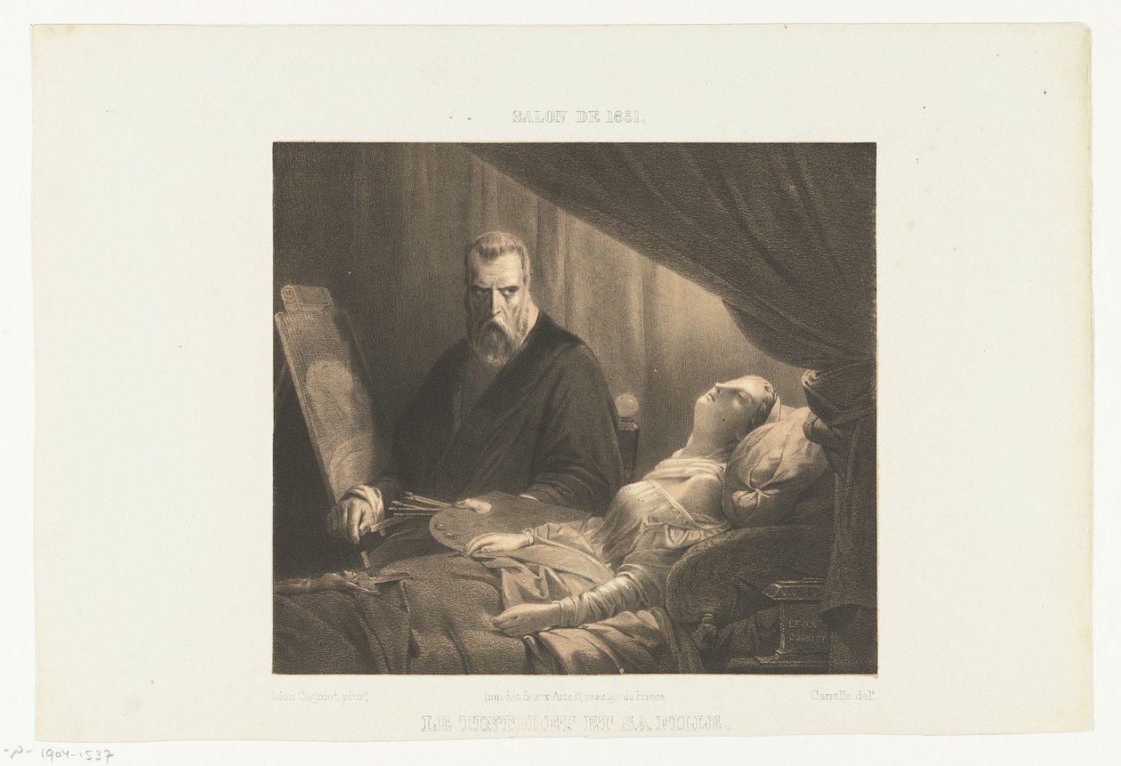 Tintoretto al capezzale della figlia da Adrien Canelle