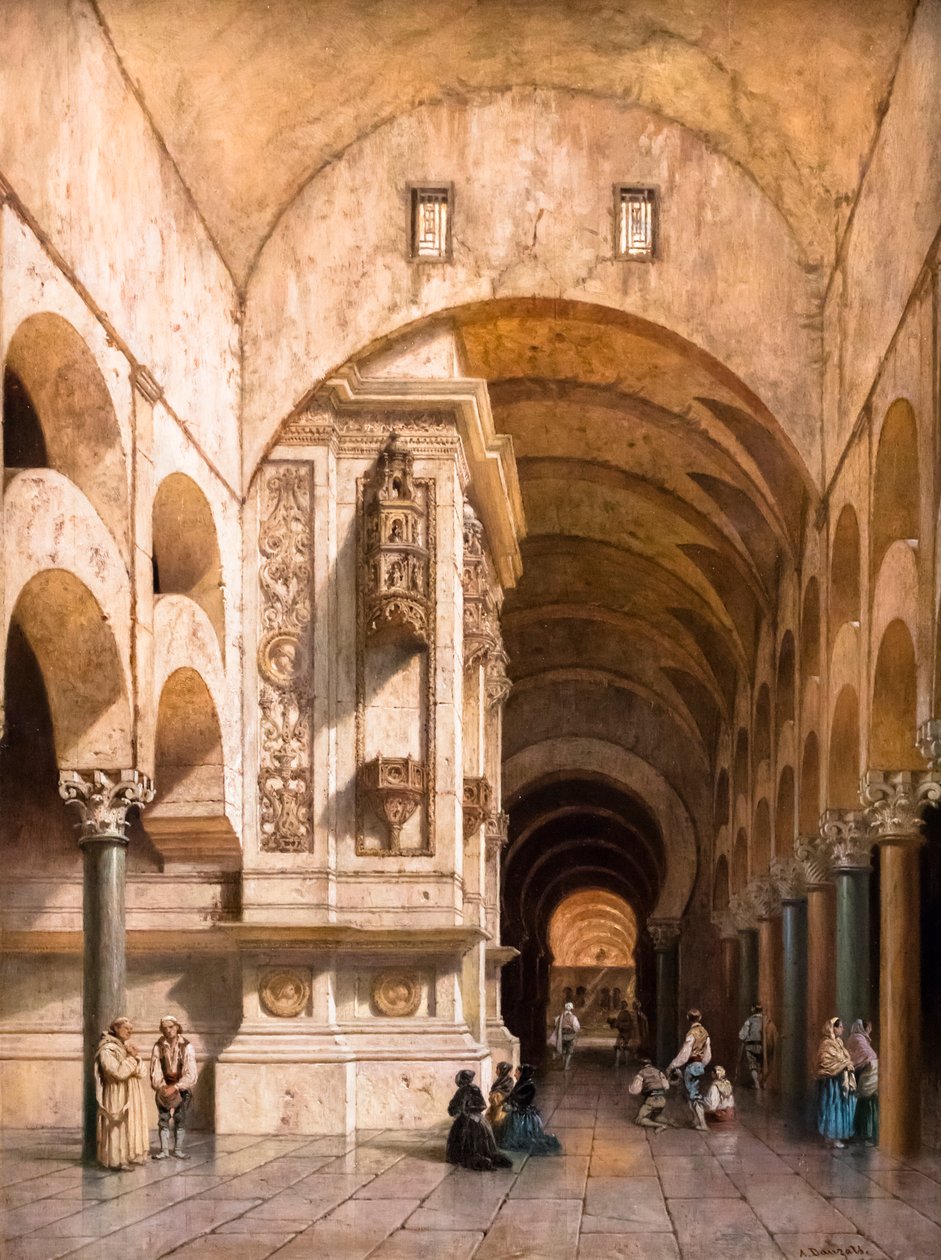Interno della Moschea di Córdoba da Adrien Dauzats