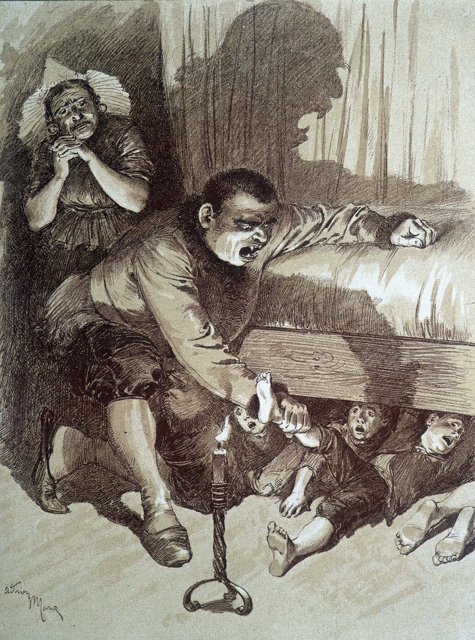 Pollicino - in "Le fiabe" di Charles Perrault, illustrazioni di Adrien Marie da Adrien Emmanuel Marie