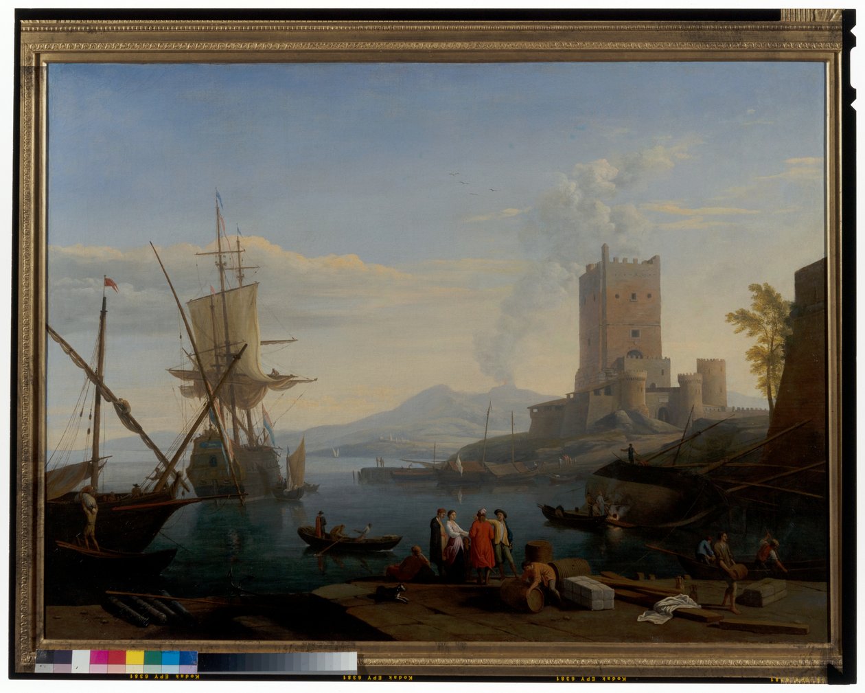 Porto con il Vesuvio sullo sfondo da Adrien Manglard