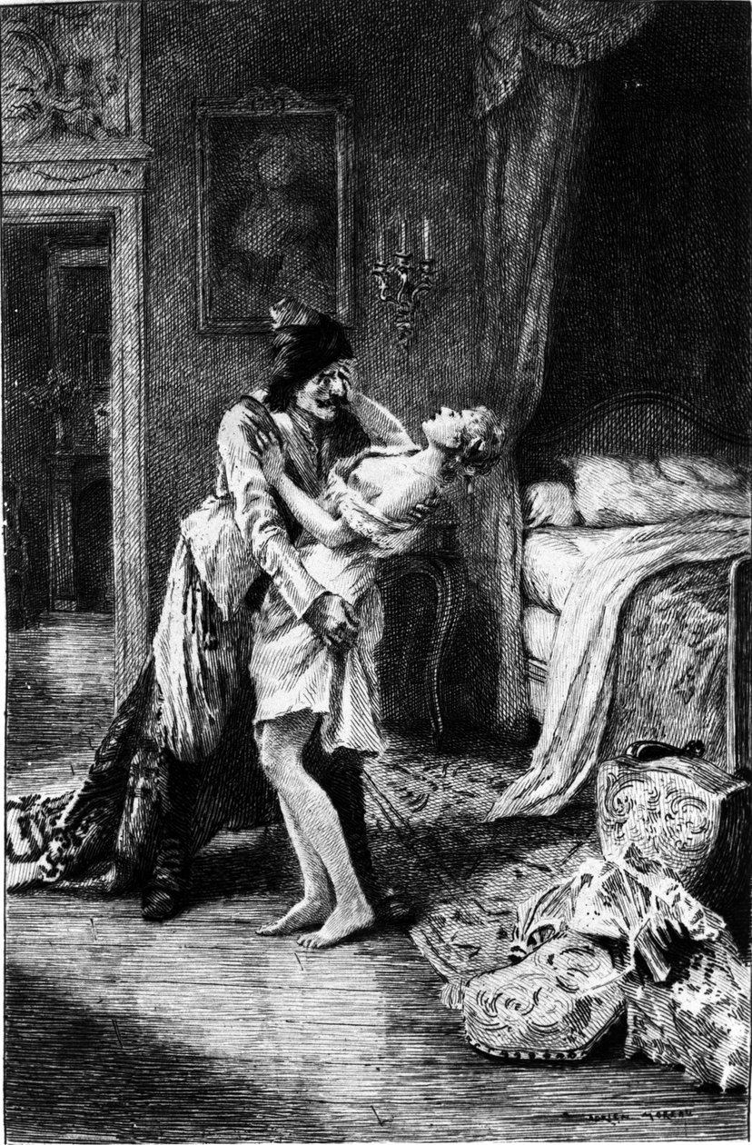 Incisione di Adrien Moreau (1843-1906) che illustra 