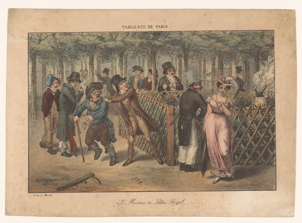 Meridiana del Palais-Royal da Adrien Victor Auger
