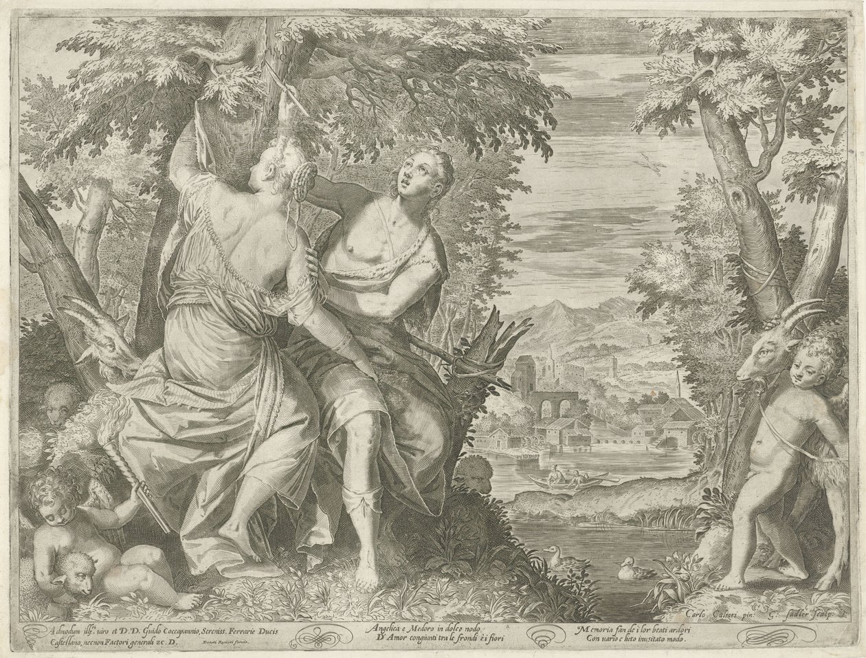 Angelica e Medoro da Egidius  Sadeler (II)