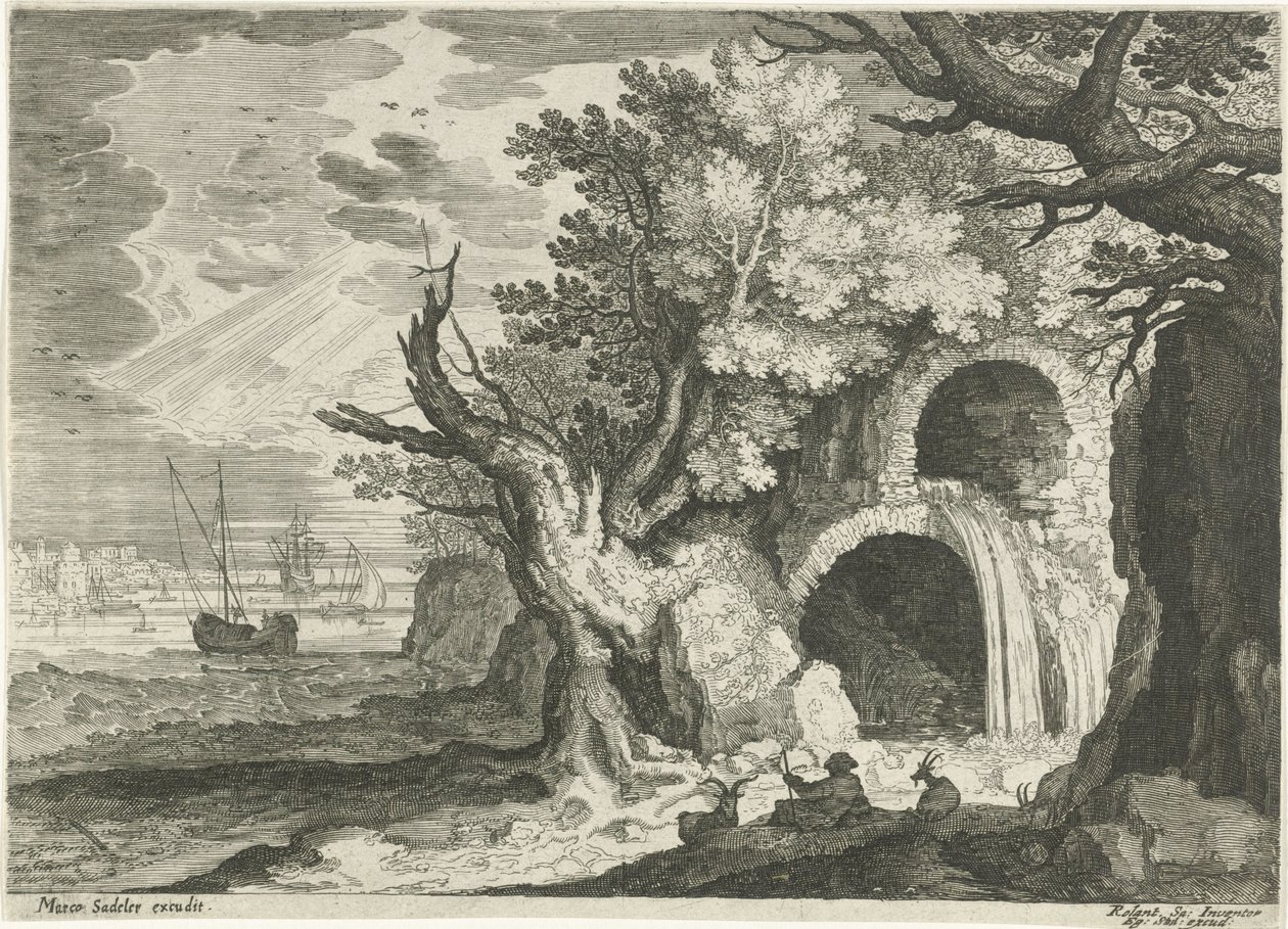 Acquedotto con cascata da Egidius  Sadeler (II)