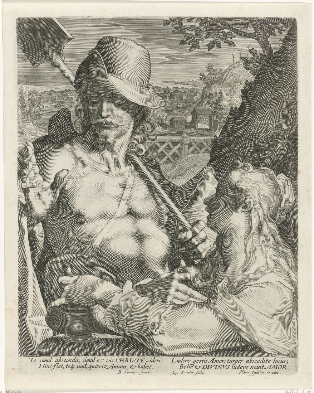 Cristo appare come giardiniere a Maria Maddalena (Noli me tangere) da Egidius  Sadeler (II)