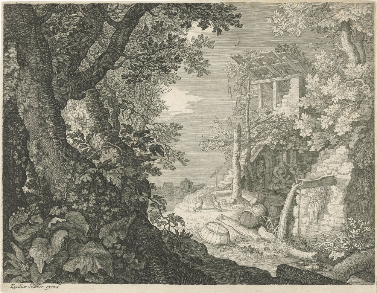 Uomini che bevono in una locanda da Egidius  Sadeler (II)