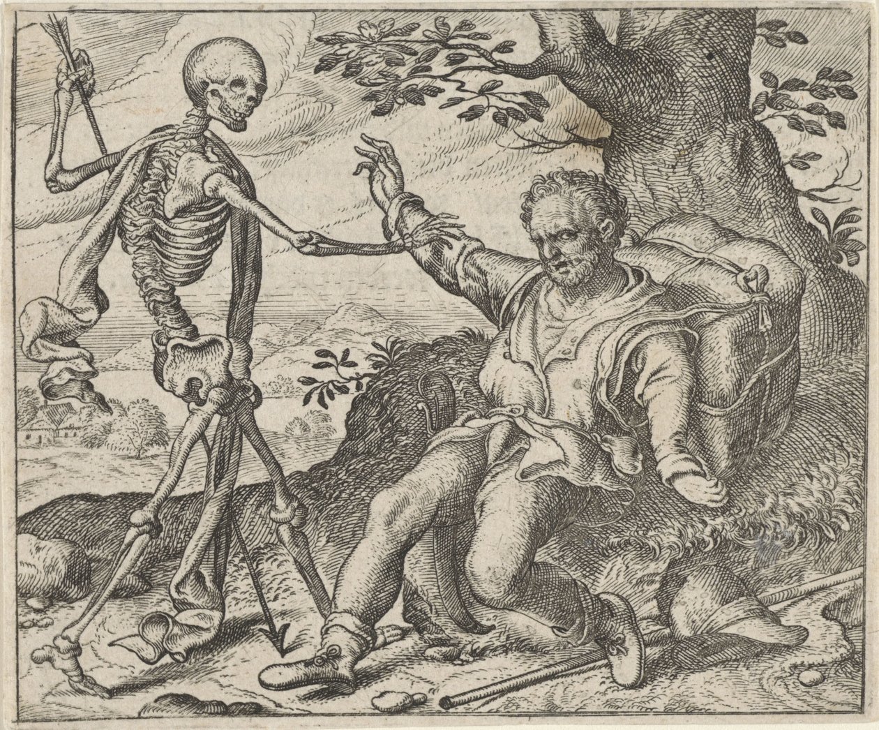 Favola del vecchio e della morte da Egidius  Sadeler (II)