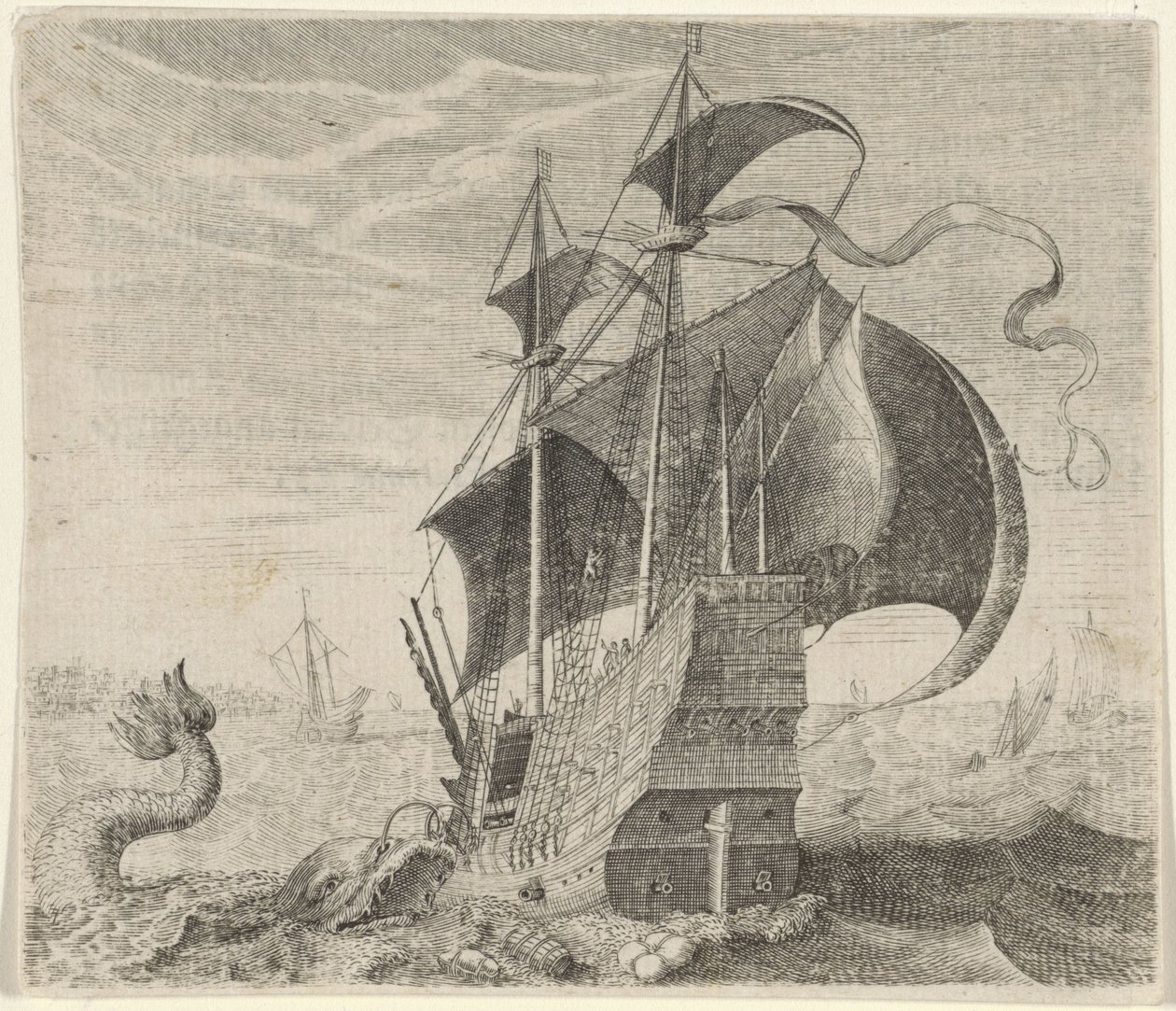 Favola della nave e della balena da Egidius  Sadeler (II)
