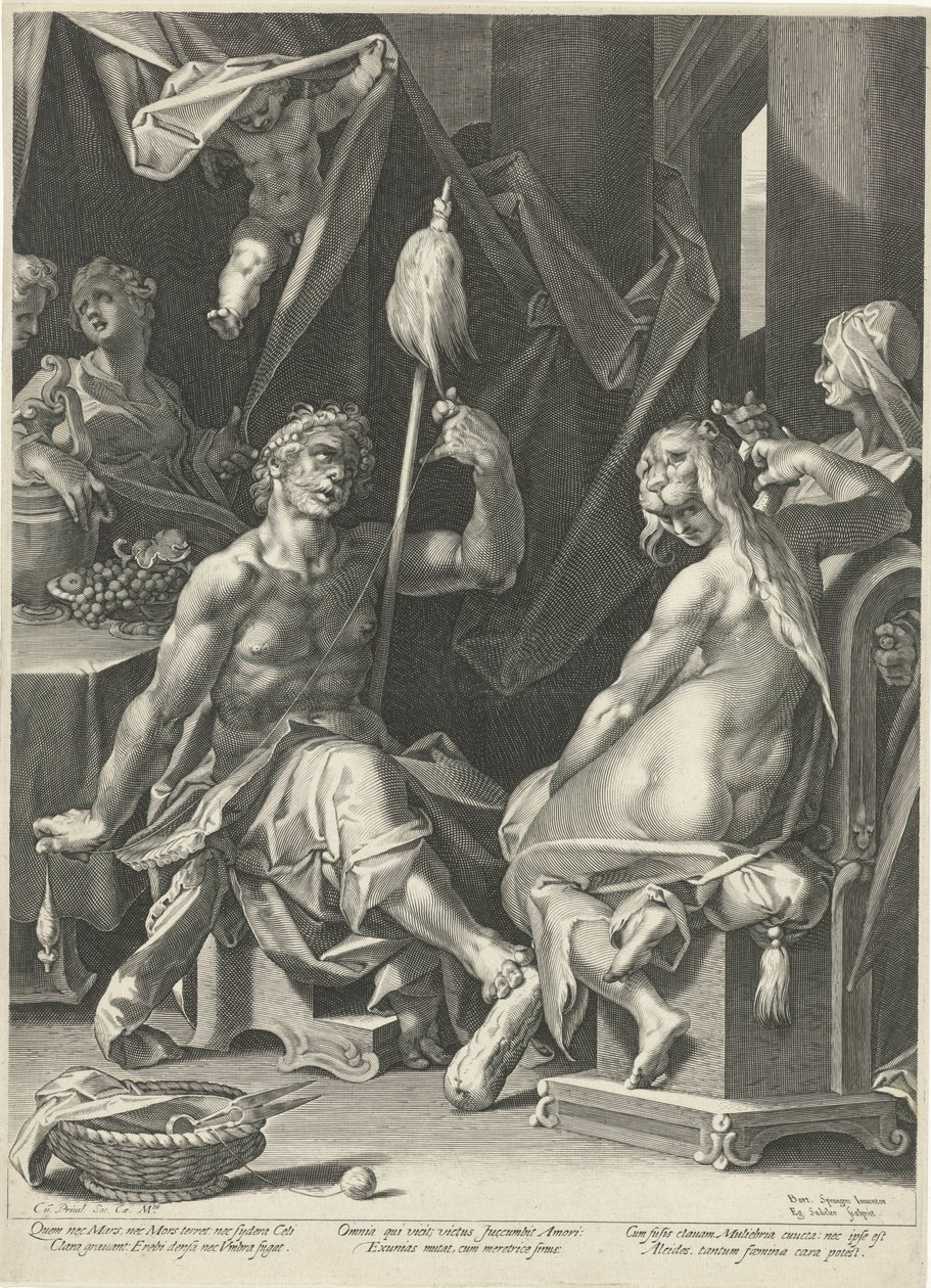 Ercole e Onfale da Egidius  Sadeler (II)