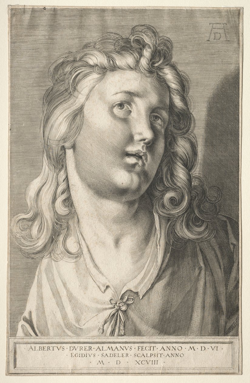 Testa femminile da Aegidius Sadeler