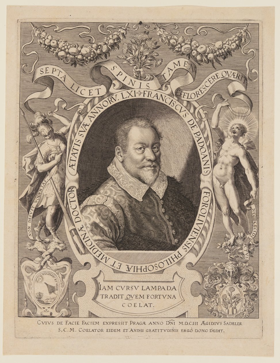 Franciscus de Padoanis Foroliviensis (Francesco da Forlì) da Aegidius Sadeler II