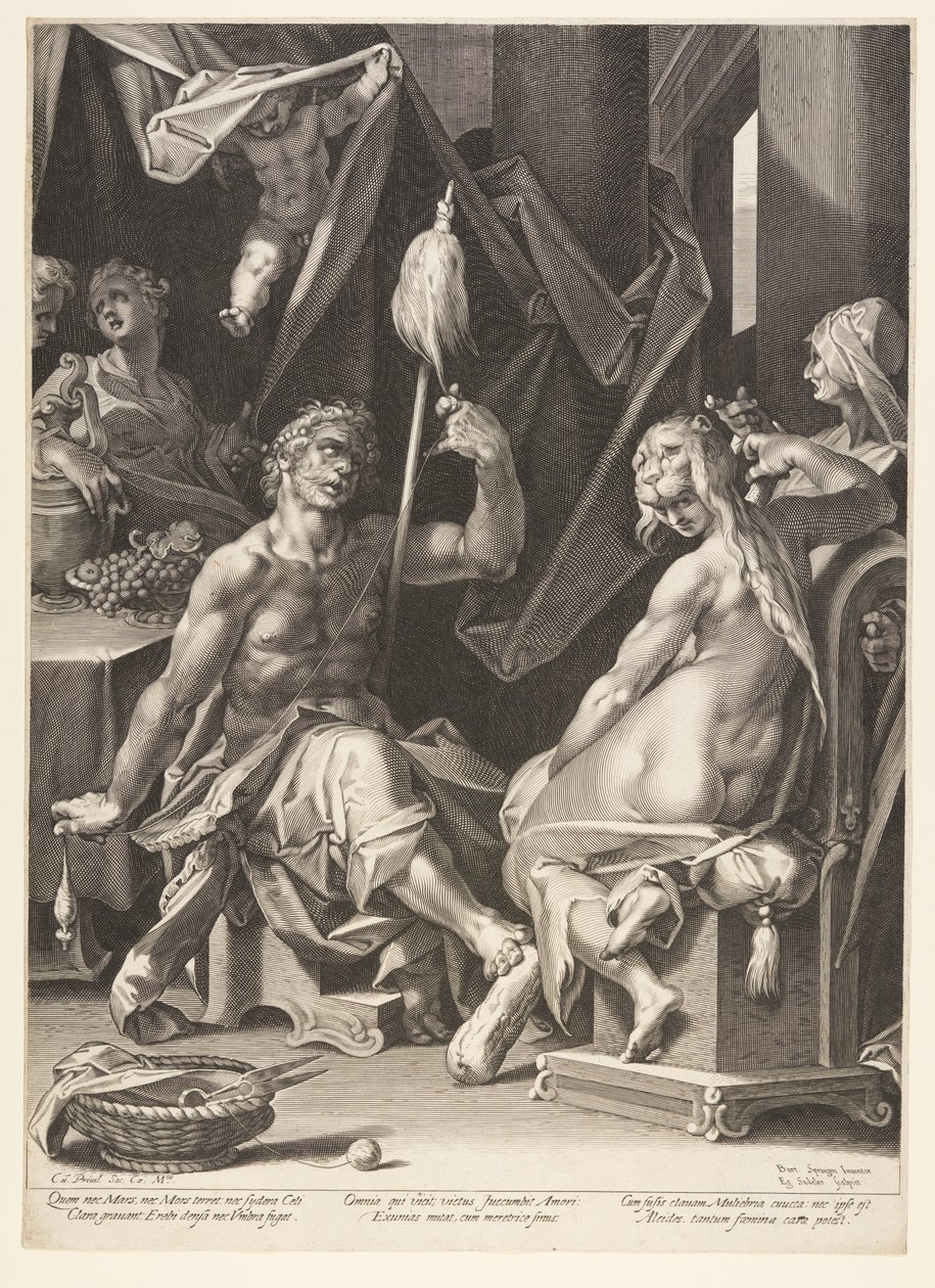 Ercole e Omphale da Aegidius Sadeler II