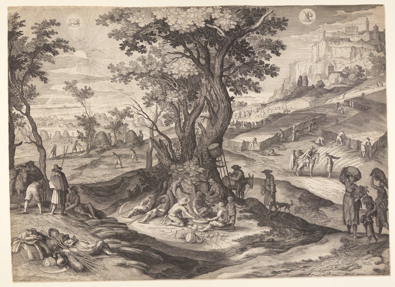 Luglio/Agosto, da I dodici mesi da Aegidius Sadeler II
