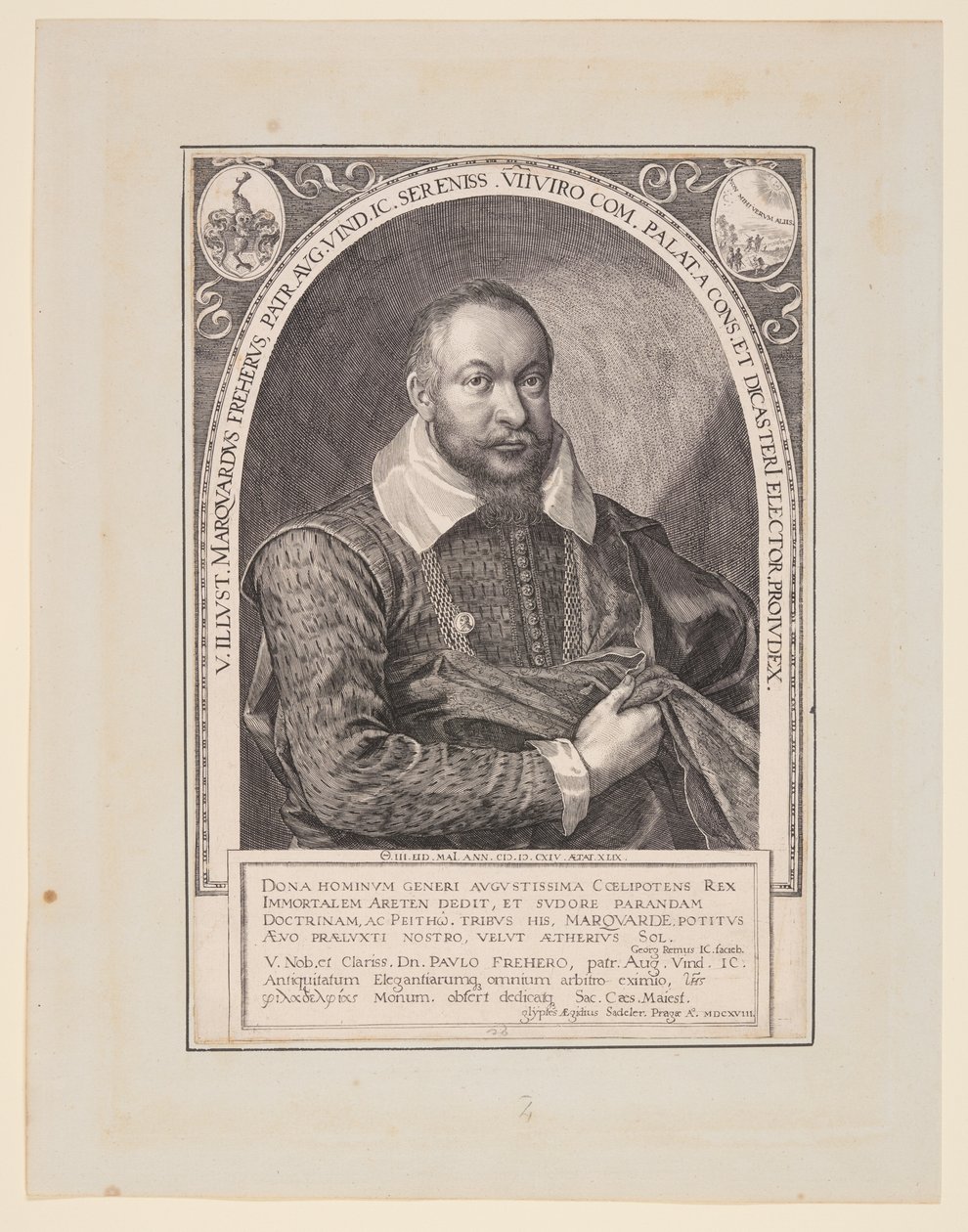 Marquard Freher, diplomatico, storico e giurista da Aegidius Sadeler II