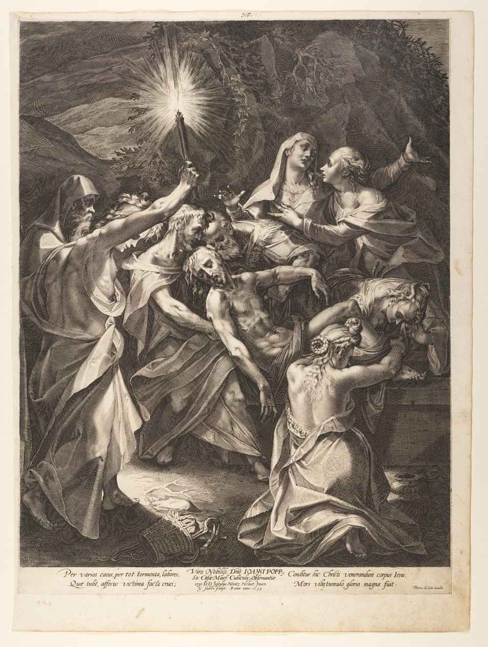 La sepoltura da Aegidius Sadeler II
