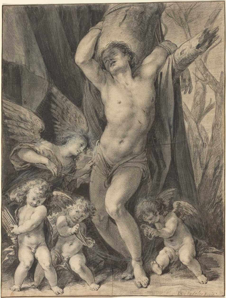 Il martirio di San Sebastiano da Aegidius Sadeler II