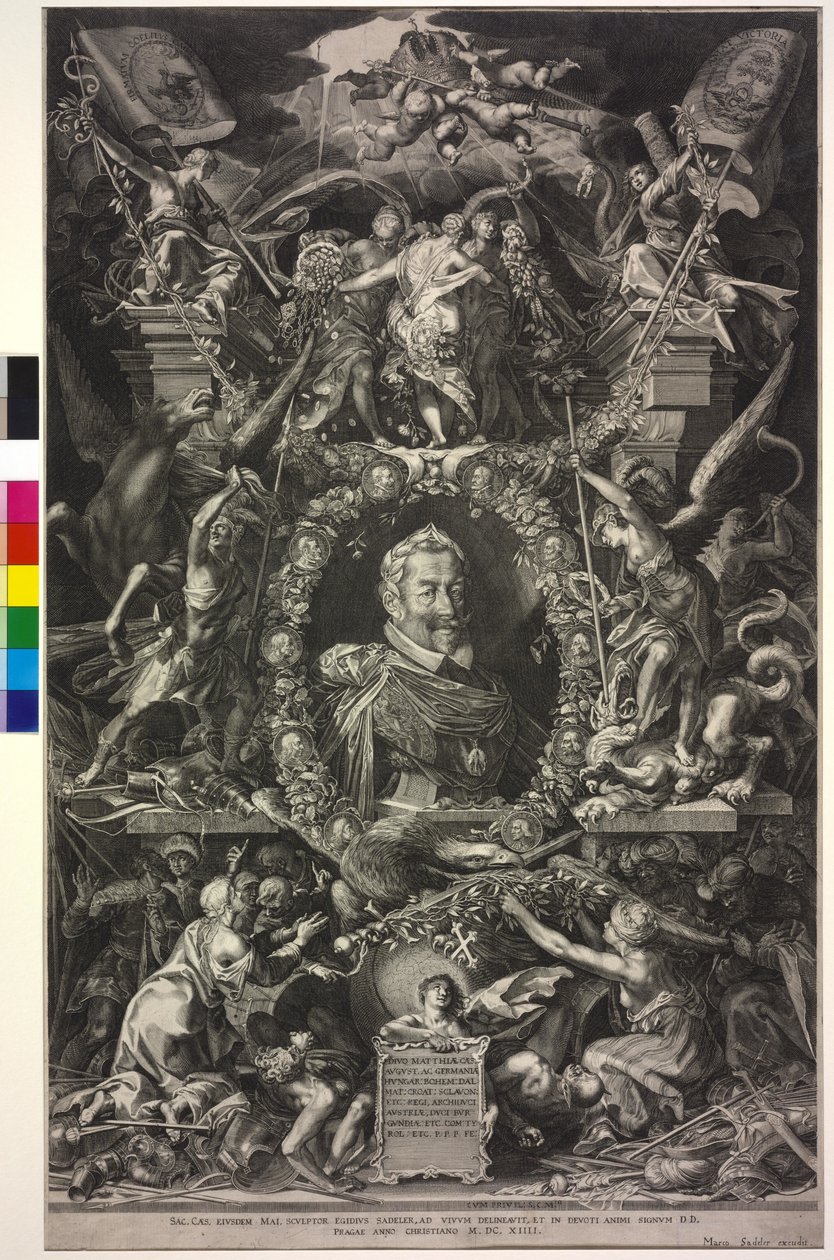 Imperatore del Sacro Romano Impero Mattia I da Aegidius Sadeler or Saedeler