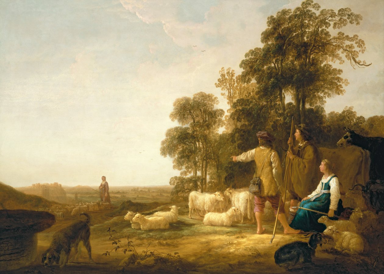 Paesaggio con pastori e pastorelle da Aelbert Cuyp