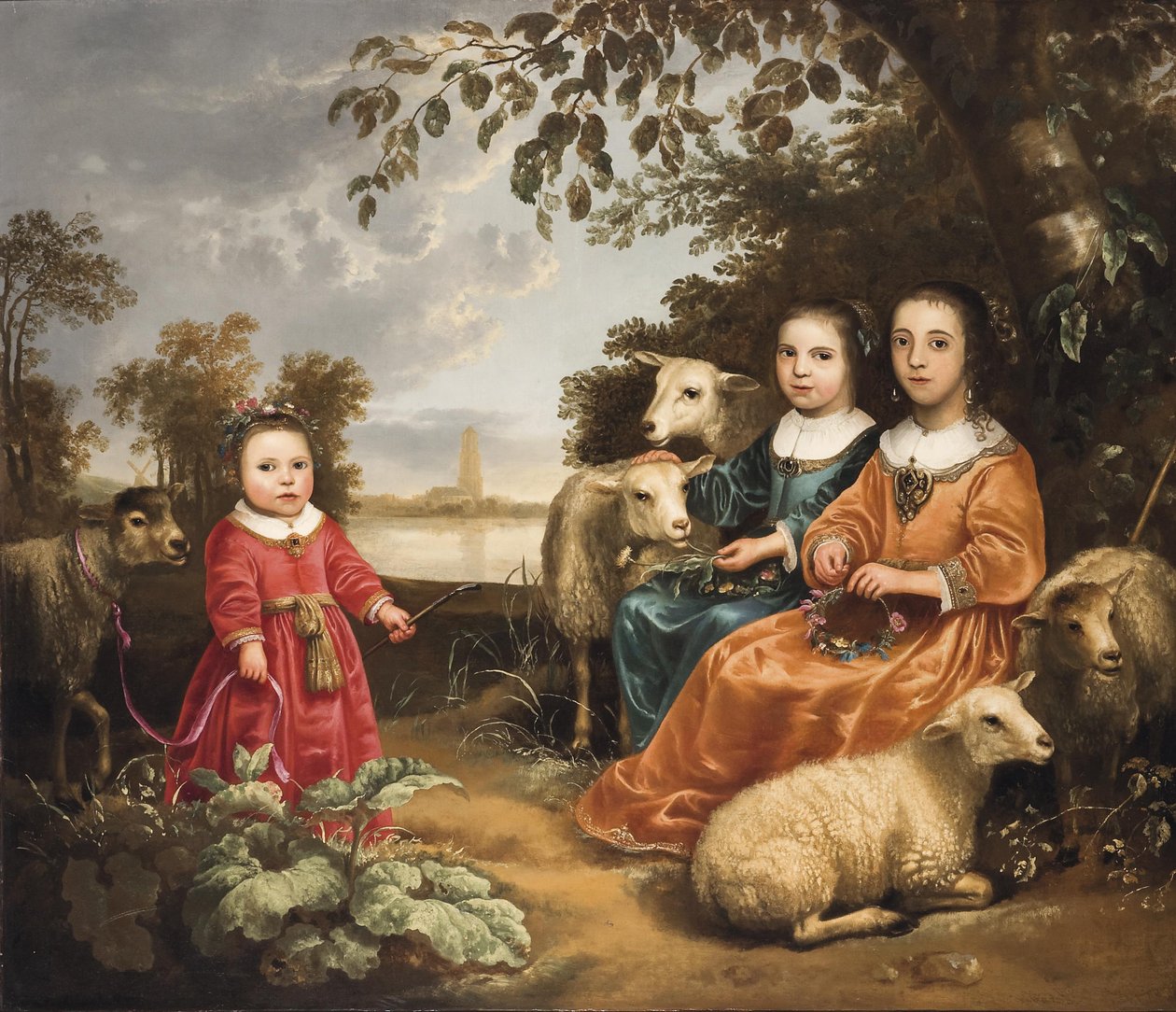 Ragazza in un paesaggio da Aelbert Cuyp