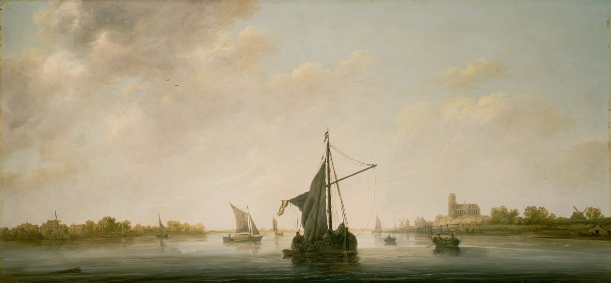 Una vista del Maas a Dordrecht da Aelbert Cuyp