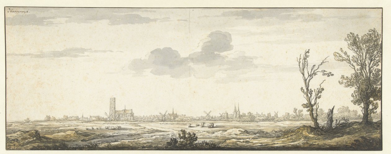 Vista di Harderwijk da Aelbert Cuyp