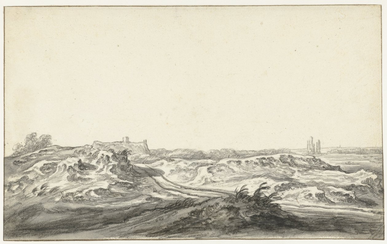 Vista dalle dune sulla Casa di Kleef vicino a Haarlem da Aelbert Cuyp