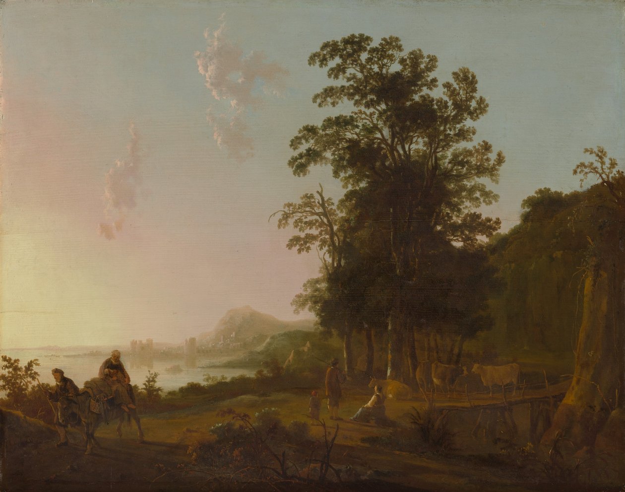 Paesaggio con la Fuga in Egitto, ca. 1650 da Aelbert Cuyp