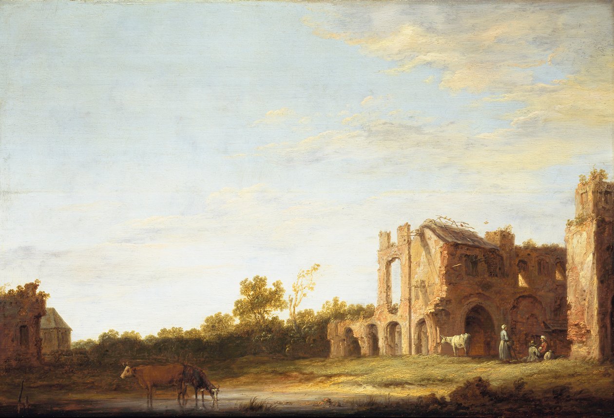 Paesaggio con le rovine dell
