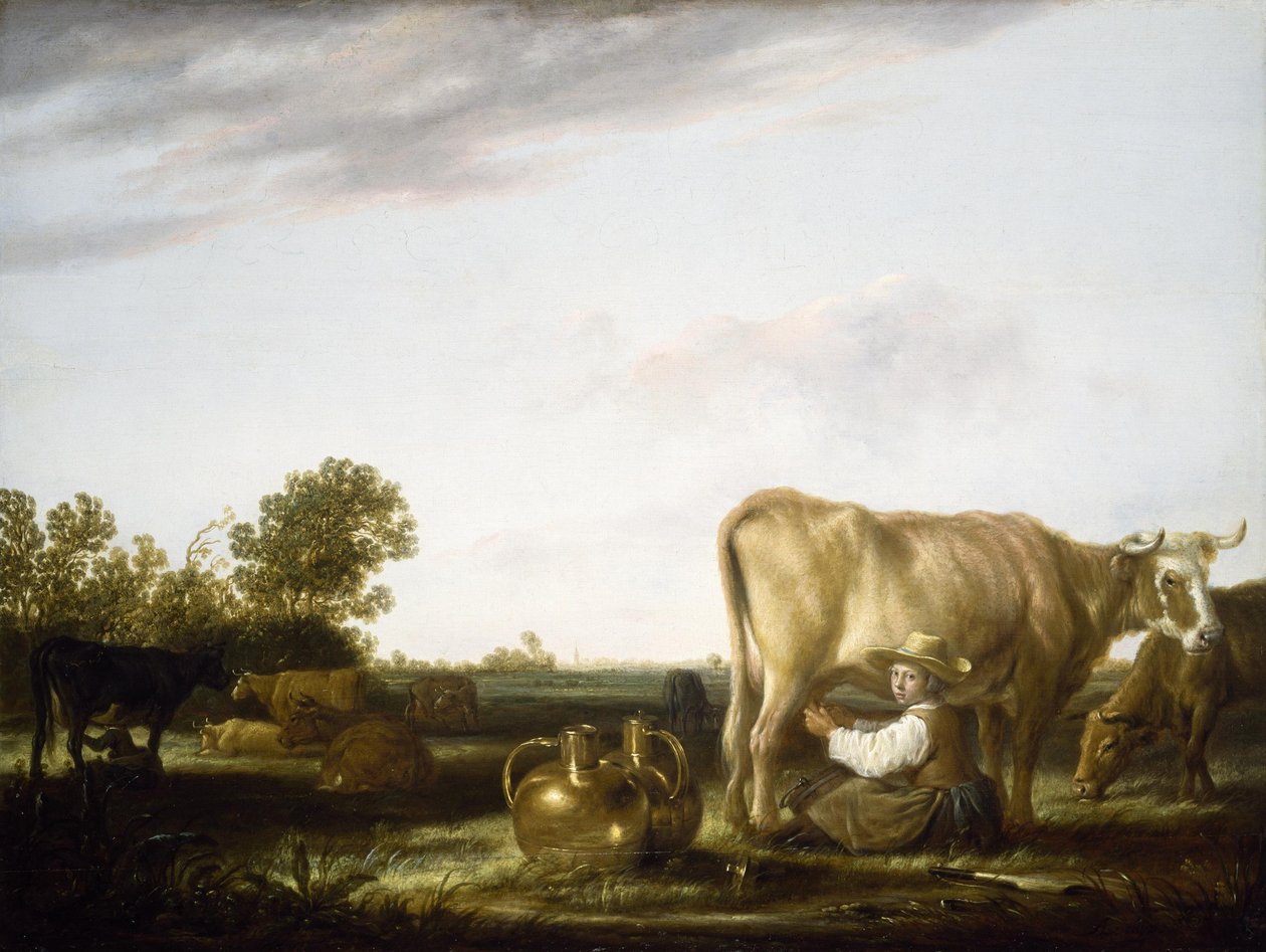 Mungere le mucche da Aelbert Cuyp