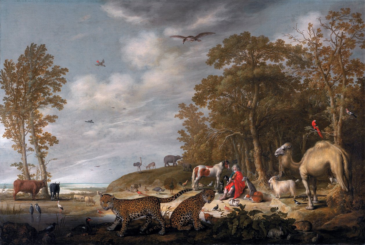 Orfeo che suona per gli animali da Aelbert Cuyp