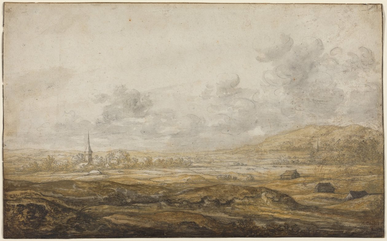 Paesaggio panoramico lungo il Reno da Aelbert Cuyp