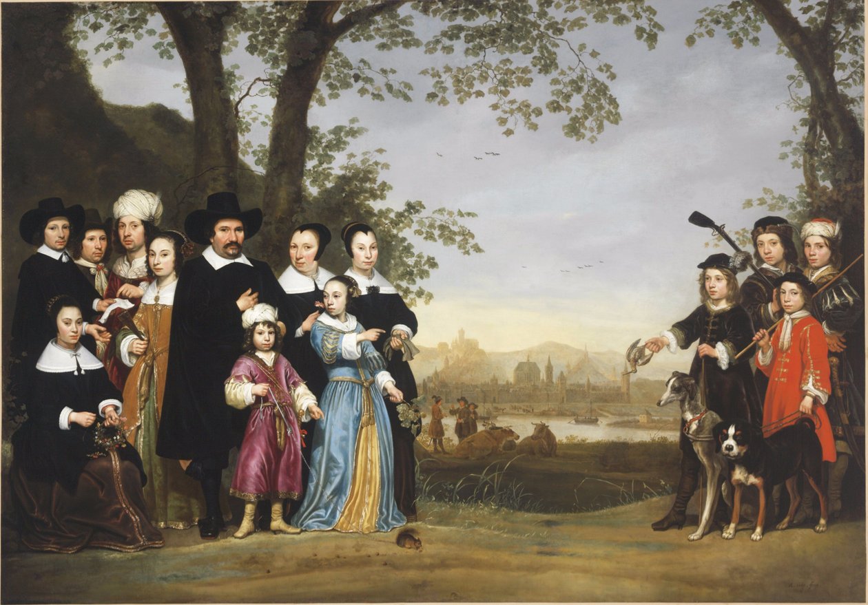 Ritratto della famiglia Sam da Aelbert Cuyp