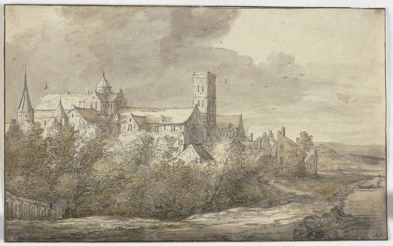 La chiesa di Santa Maria a Utrecht da Aelbert Cuyp