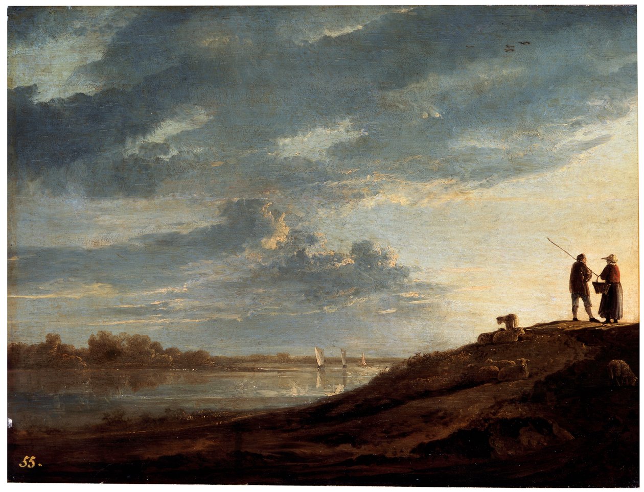 Tramonto sul fiume da Aelbert Cuyp