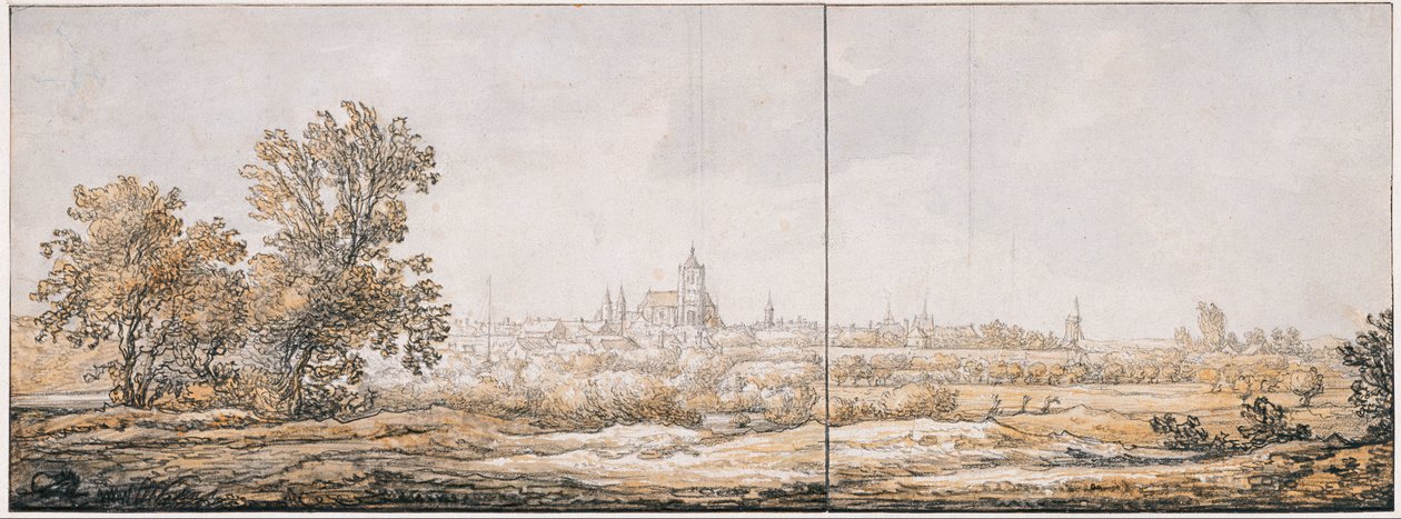 Veduta di Arnhem da sud, c. 1645 da Aelbert Cuyp
