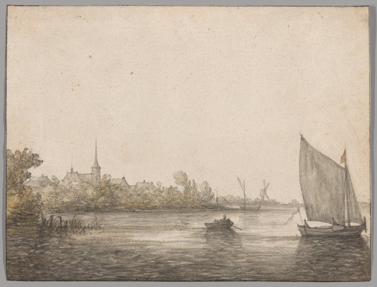 Veduta di IJsselmonde Vista Attraverso il Nuovo Maas da Aelbert Cuyp