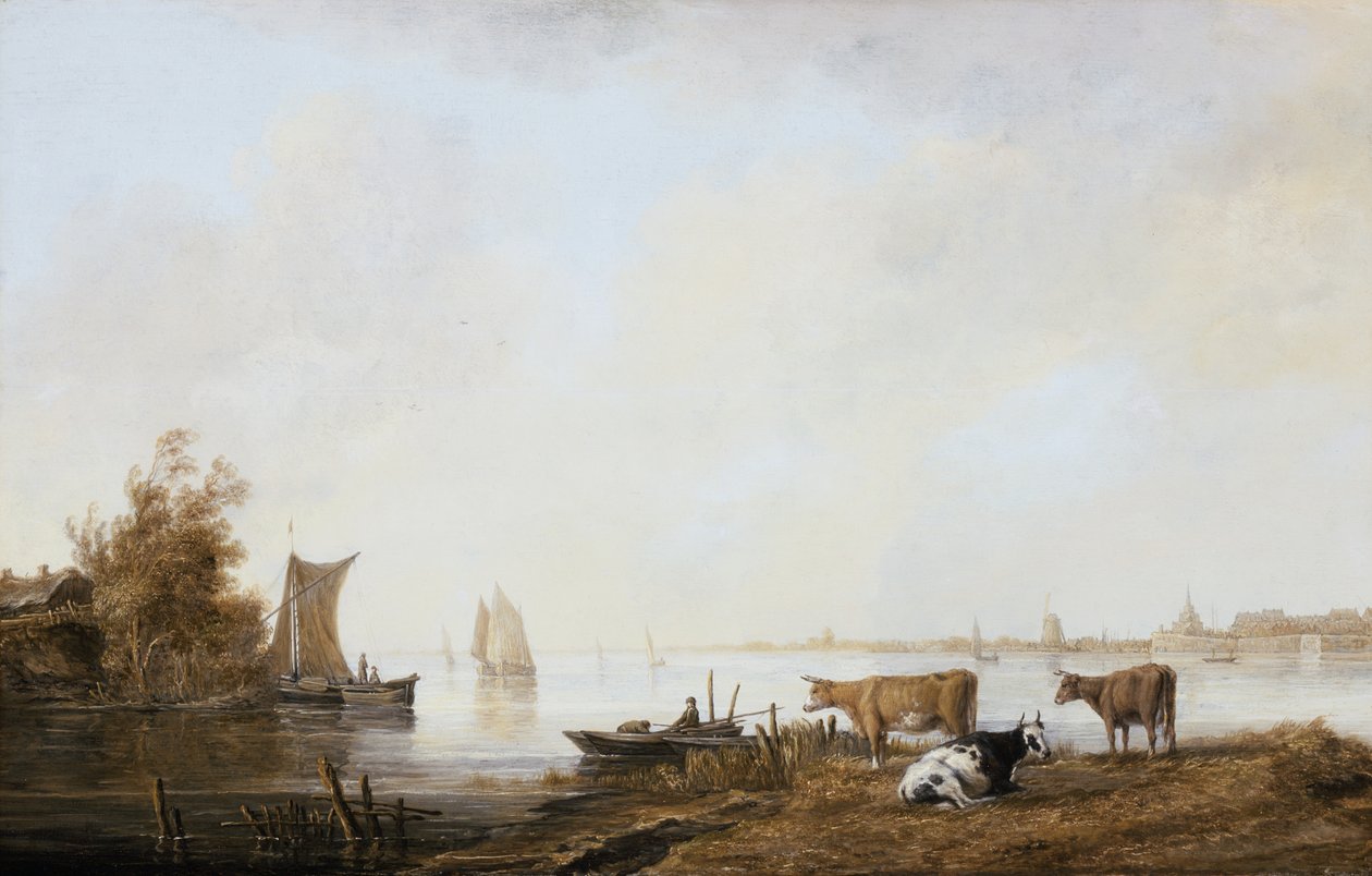 Veduta della Mosa presso Dordrecht da Aelbert Cuyp