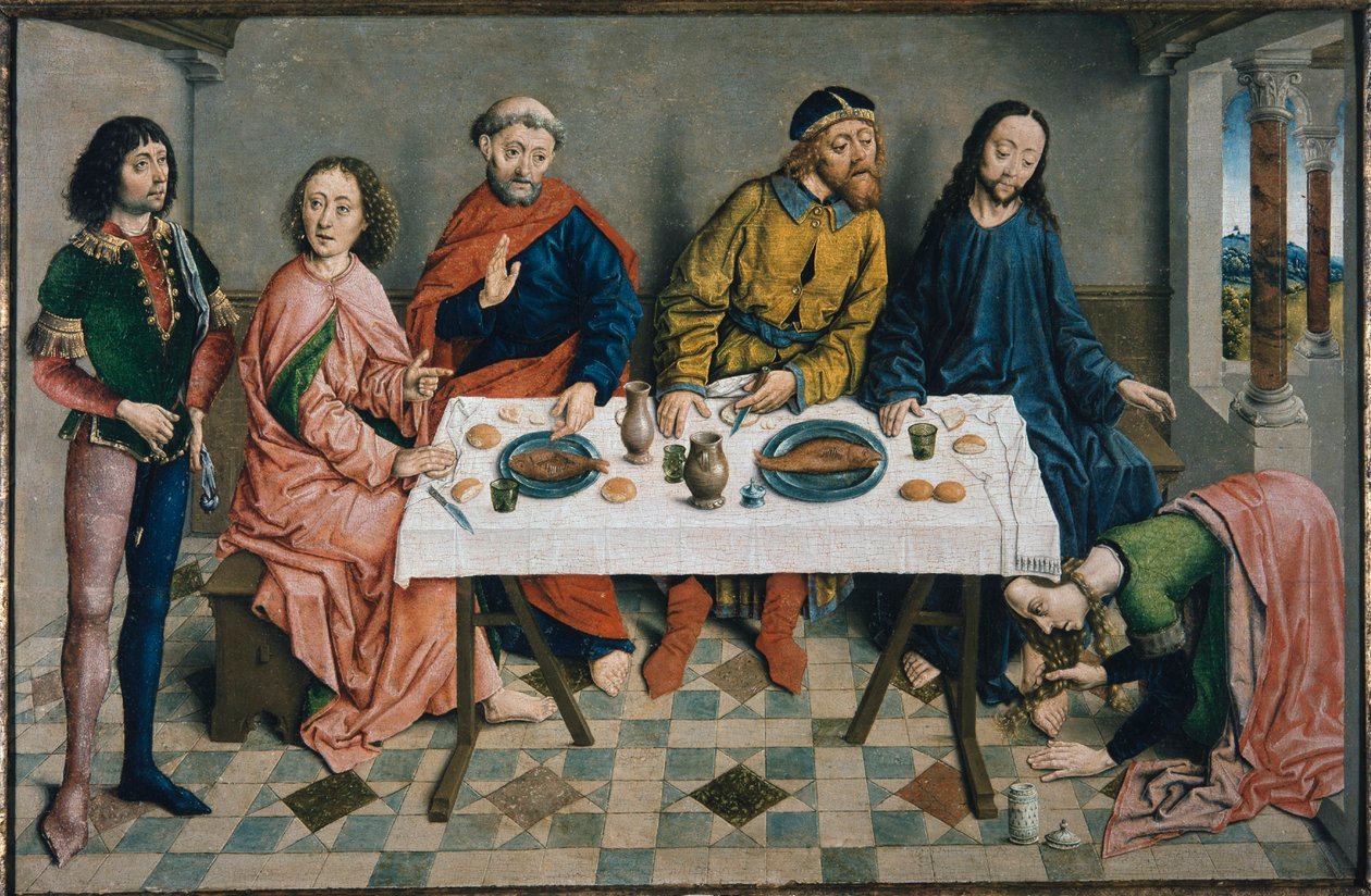 Cristo nella Casa di Simone il Fariseo da Aelbrecht Bouts