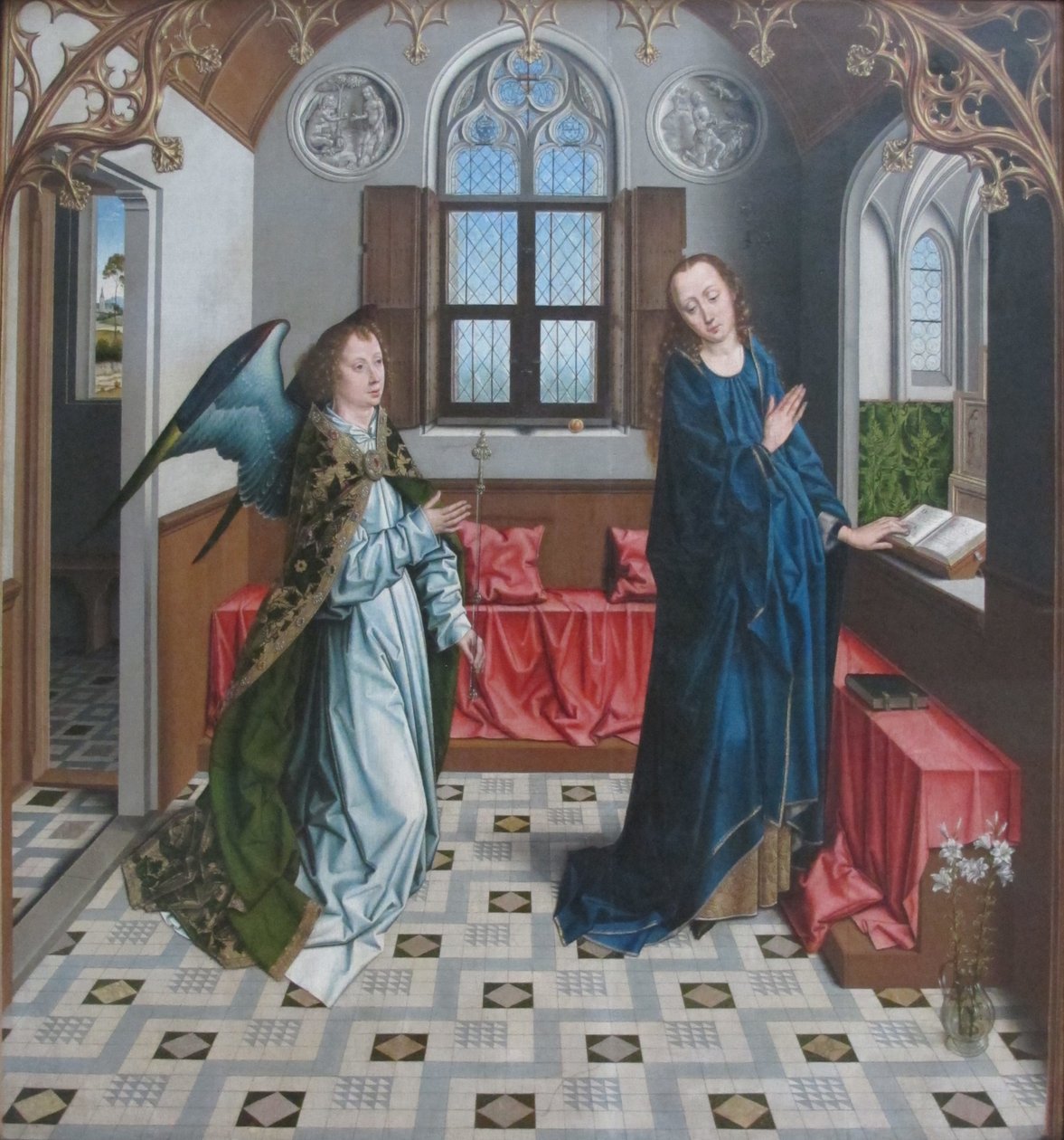 Tedesco: Verkündigung an Maria Annunciazione della Vergine Maria. da Aelbrecht Bouts