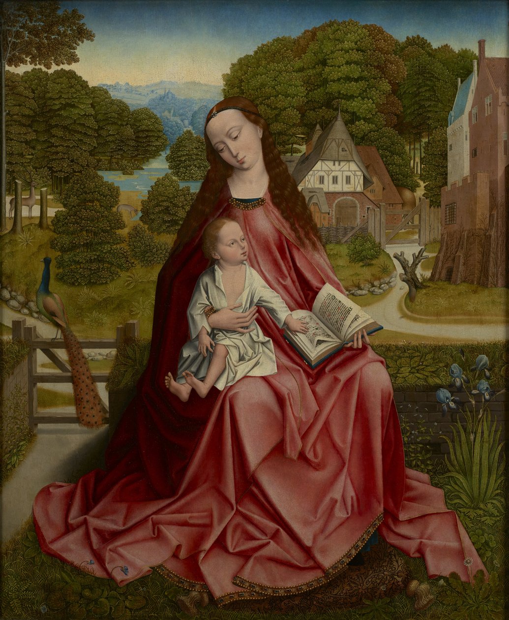 Vergine e Bambino in un paesaggio da Aert van den Bossche