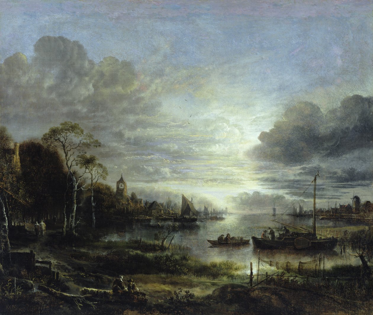 Paesaggio al Chiaro di Luna da Aert van der Neer