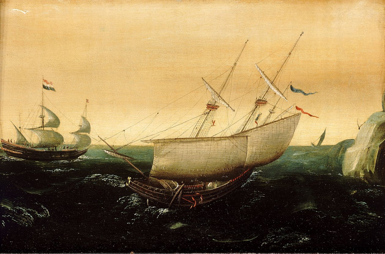 Una nave olandese a vele spiegate, c.1610 da Aert Anthonisz