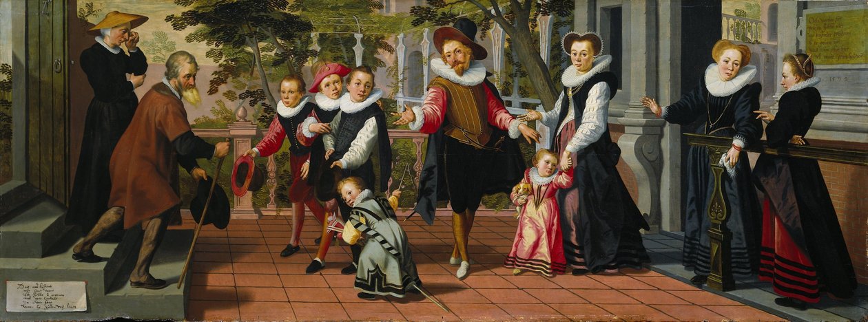Bambini ricchi, genitori poveri da Aert Pietersz.