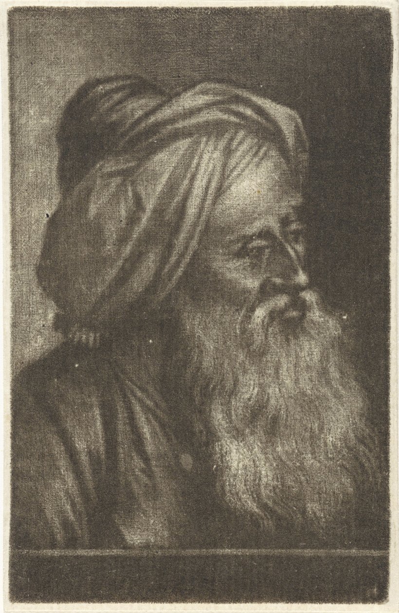 Busto di un uomo con turbante da Aert Schouman