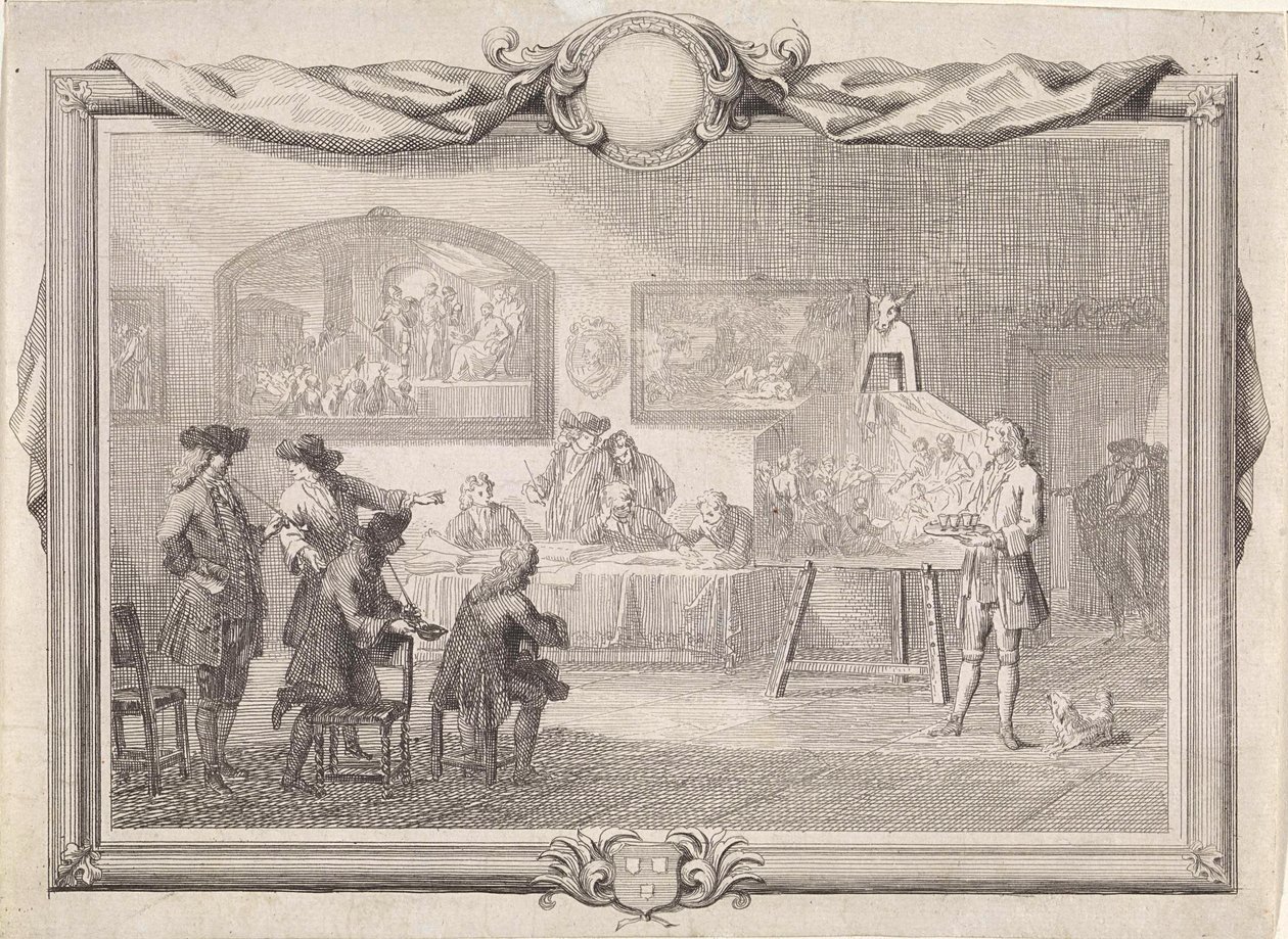 Gilda di San Luca a Dordrecht, 1736 da Aert Schouman
